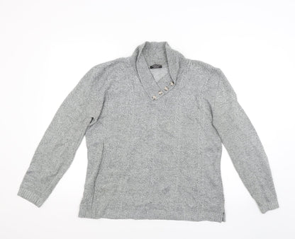 Touch Mens Grey   Pullover Jumper Size M