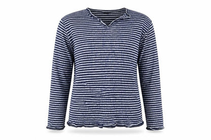 Submariner Womens Blue Striped  Pullover Jumper Size L