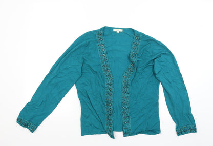 Klass Womens Green   Cardigan Jumper Size M  - studded on collar