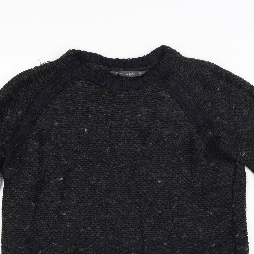 Cedar Wood State Mens Black   Pullover Jumper Size S