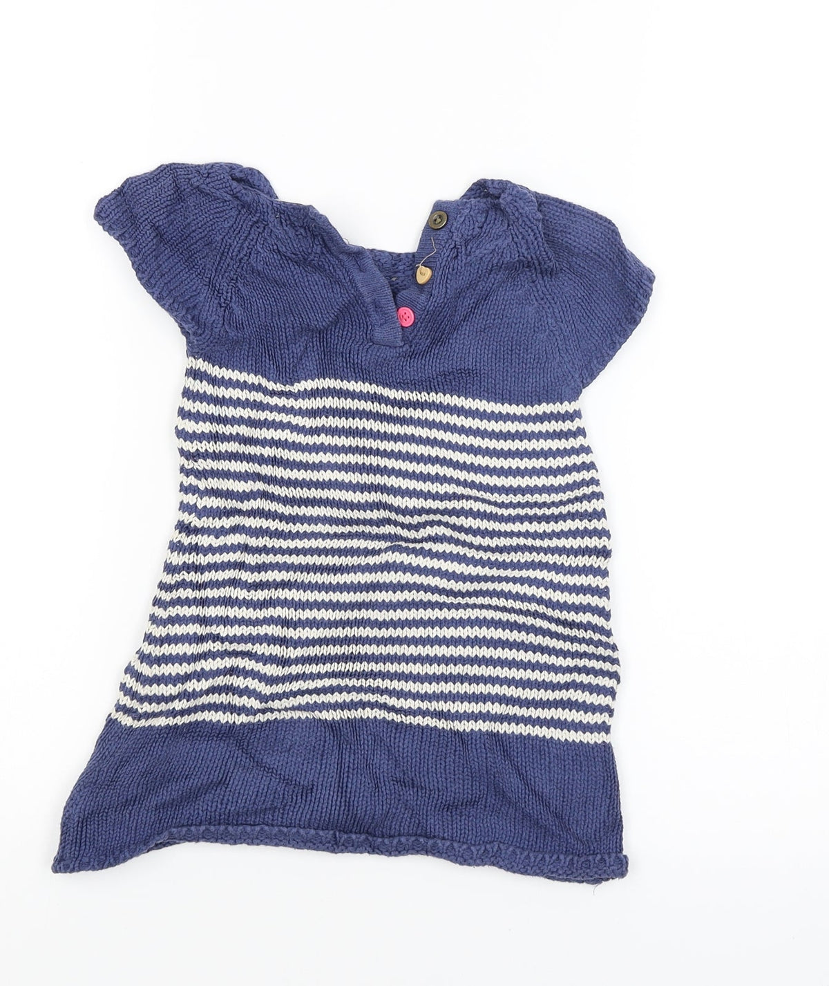 Next Boys Blue Striped  Pullover Jumper Size 2-3 Years