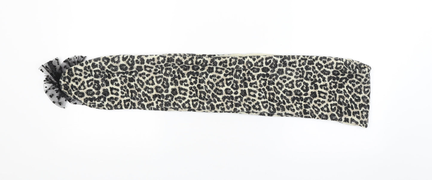Kylie Womens Beige Animal Print   Scarf
