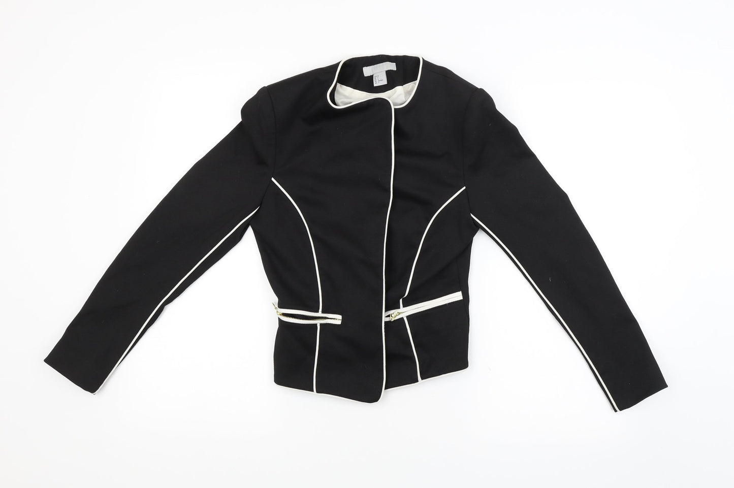 Womens UK Size 8 H&M Black Jacket
