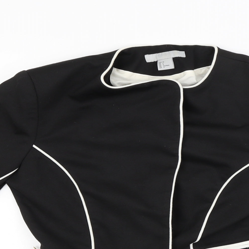 Womens UK Size 8 H&M Black Jacket
