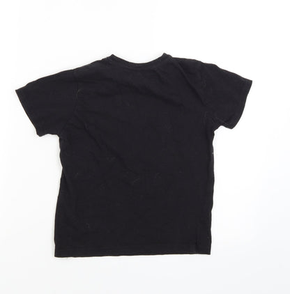 Primark Boys Black   Basic T-Shirt Size 6-7 Years
