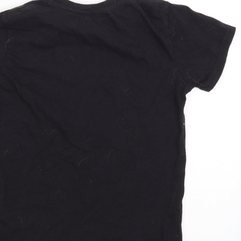 Primark Boys Black   Basic T-Shirt Size 6-7 Years