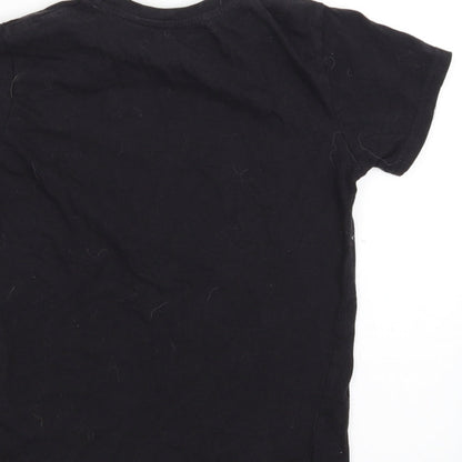 Primark Boys Black   Basic T-Shirt Size 6-7 Years