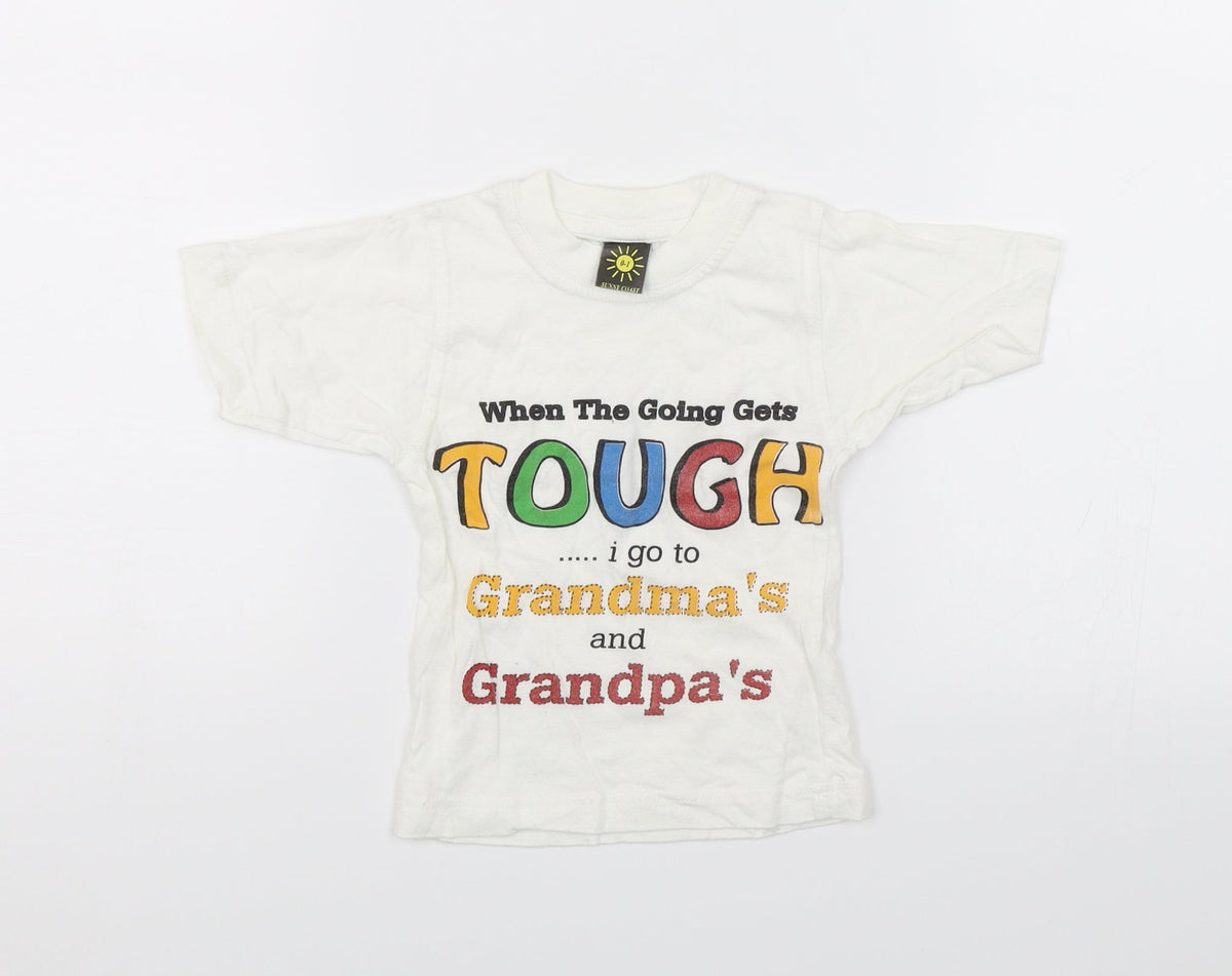 Sunny Coast Baby White   Basic T-Shirt Size 12 Months
