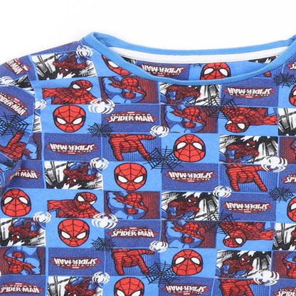 Preworn Boys Blue   Jersey T-Shirt Size 5-6 Years  - Spiderman