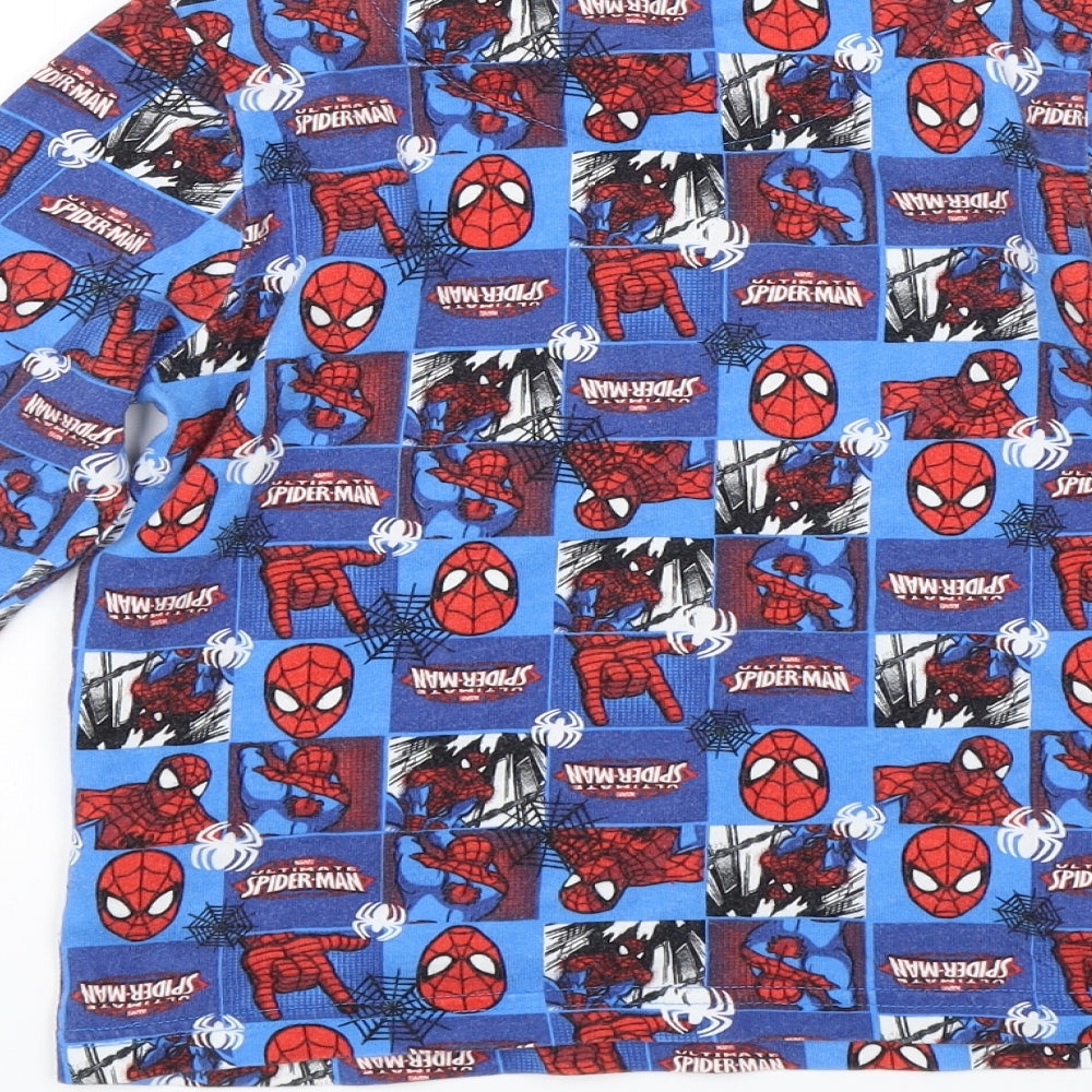 Preworn Boys Blue   Jersey T-Shirt Size 5-6 Years  - Spiderman