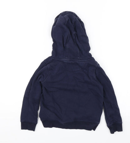 M&S Boys Blue   Pullover Hoodie Size 4-5 Years