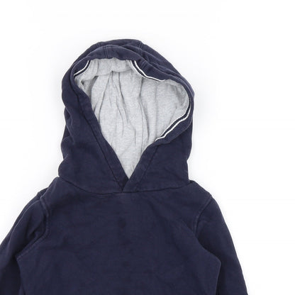 M&S Boys Blue   Pullover Hoodie Size 4-5 Years