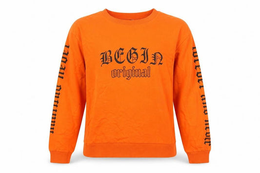 Divided Womens Orange   Pullover Jumper Size XS