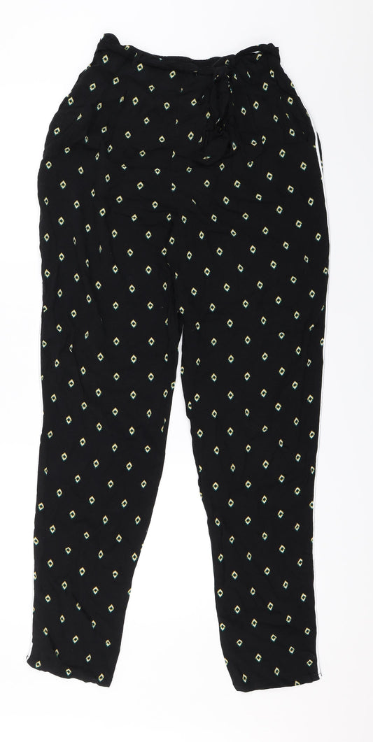 Womens UK Size 8 Dorothy Perkins Regular Fit  Black Trousers