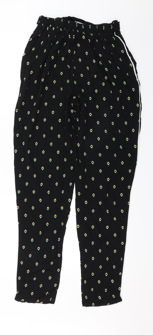 Womens UK Size 8 Dorothy Perkins Regular Fit  Black Trousers
