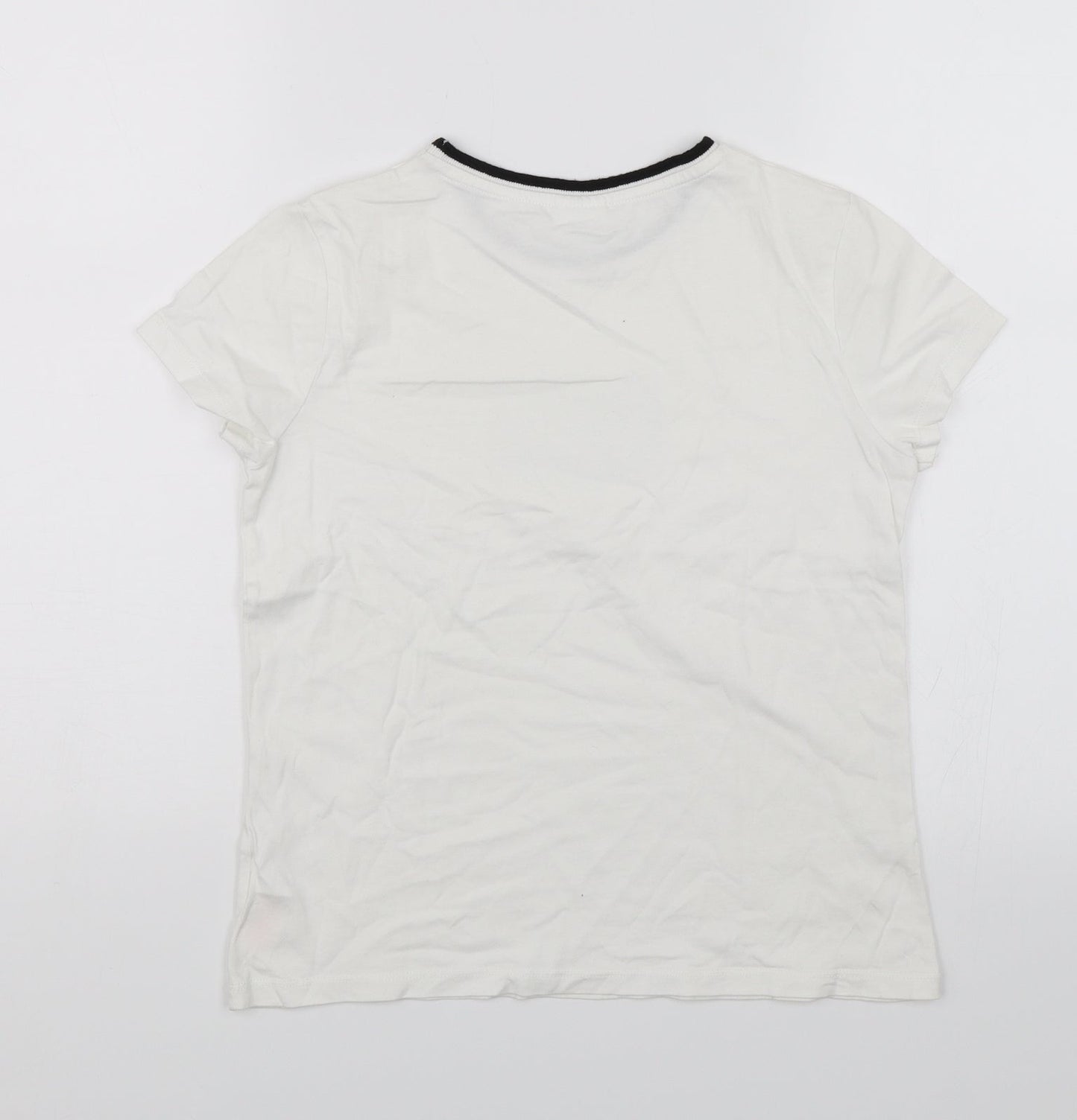 F&F Boys White   Basic T-Shirt Size 11-12 Years  - Romeo