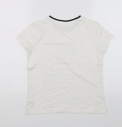 F&F Boys White   Basic T-Shirt Size 11-12 Years  - Romeo