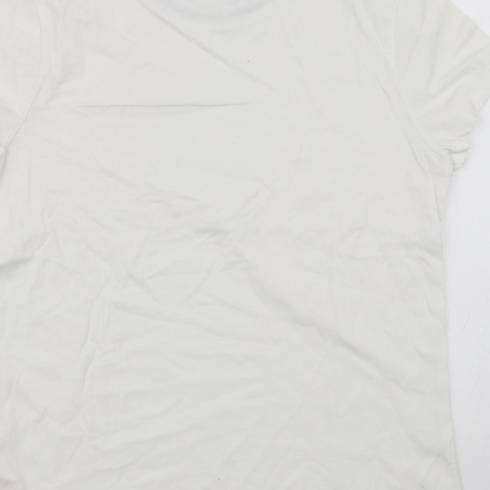 F&F Boys White   Basic T-Shirt Size 11-12 Years  - Romeo