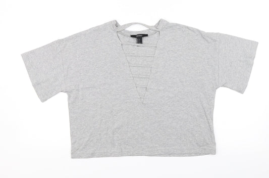 FOREVER 21 Womens Grey   Basic T-Shirt Size S