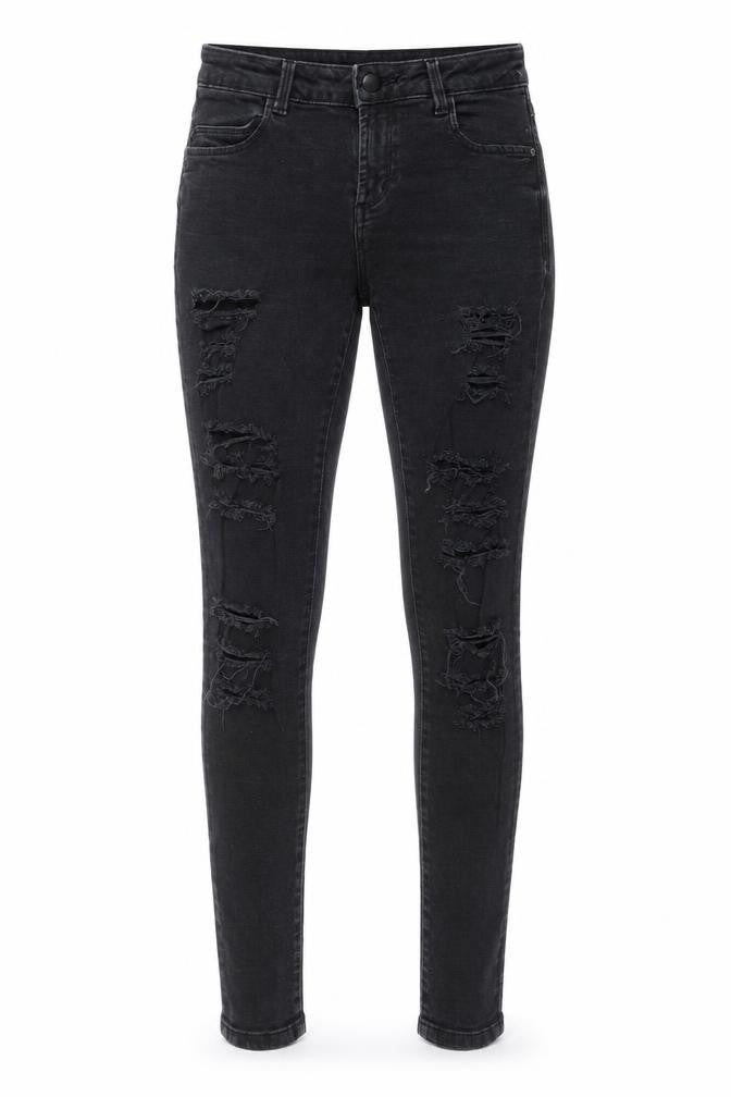 Womens UK Size 6 Denim & Co. Regular Fit Skinny Black Jeans