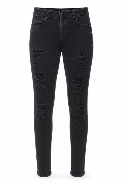 Womens UK Size 6 Denim & Co. Regular Fit Skinny Black Jeans