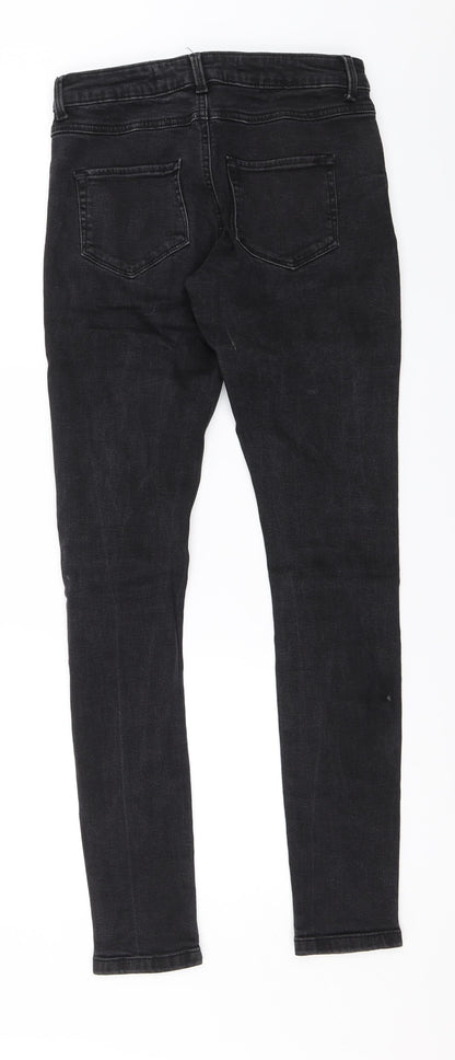 Denim & Co. Womens Black  Denim Skinny Jeans Size 6 L29 in