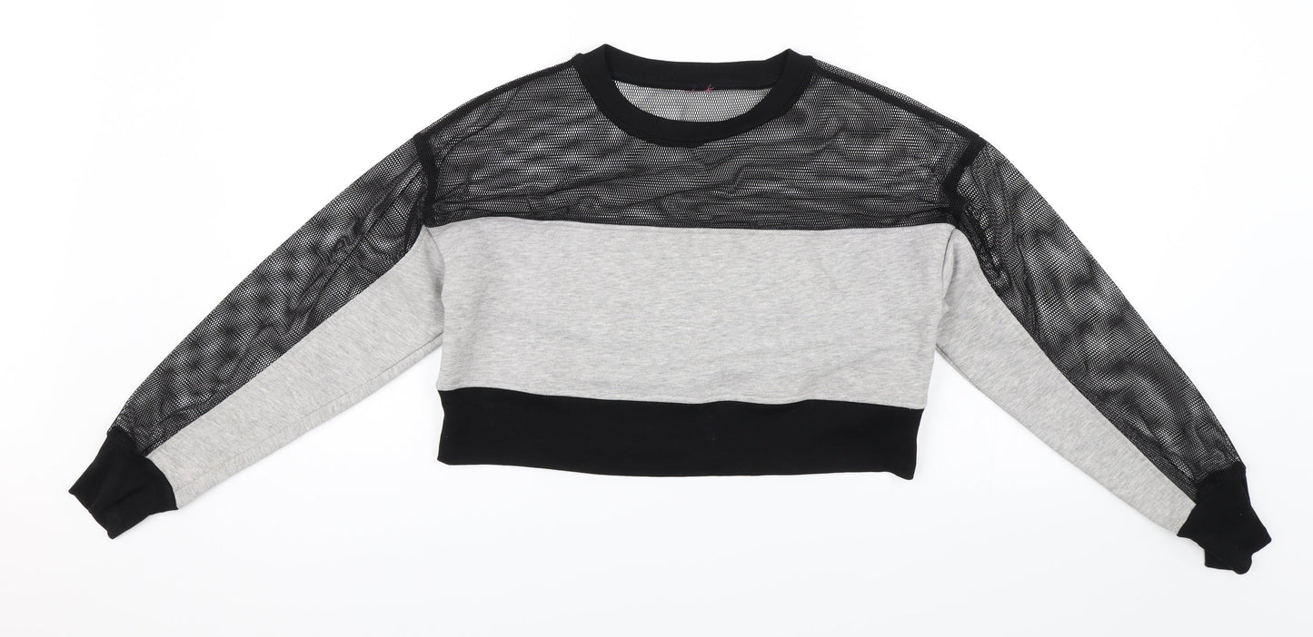Miss Selfridge Womens Grey   Pullover Jumper Size XS