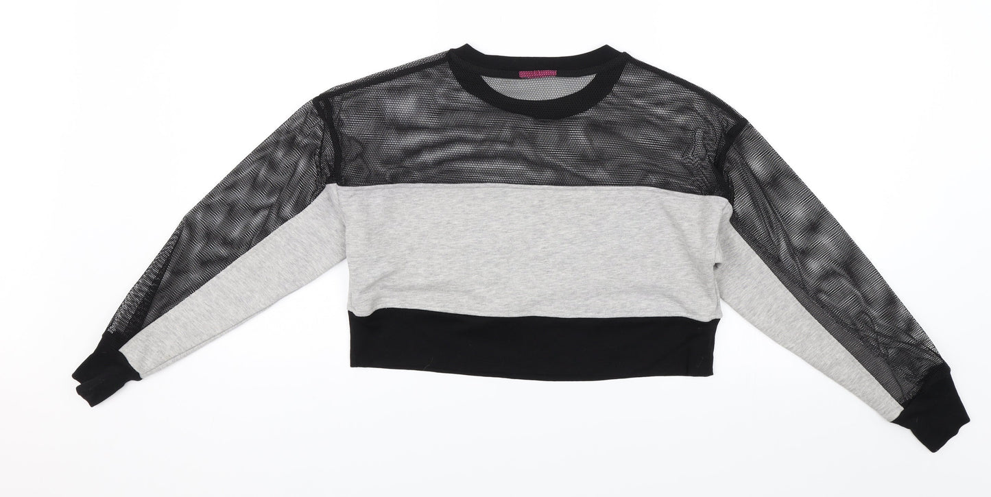 Miss Selfridge Womens Grey   Pullover Jumper Size XS