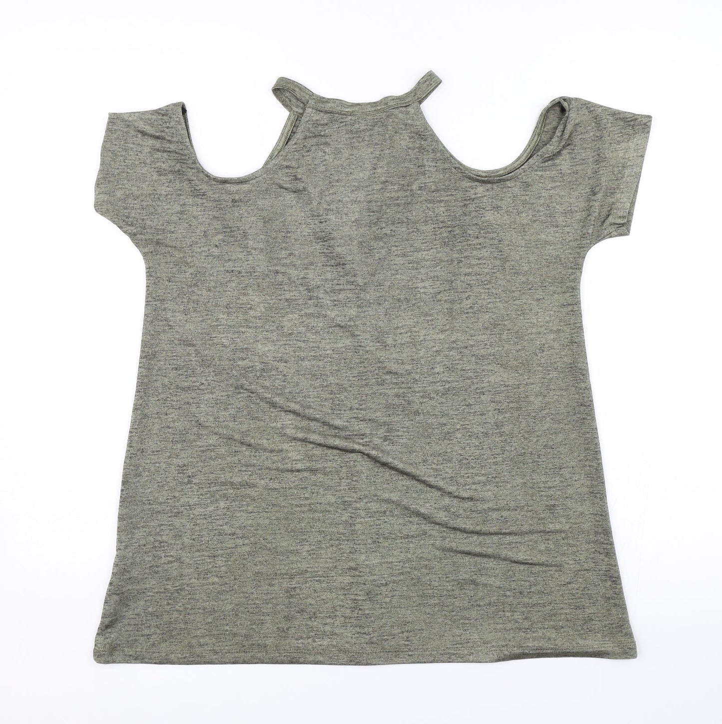 Womens UK Size 8 River Island Green Basic Blouse