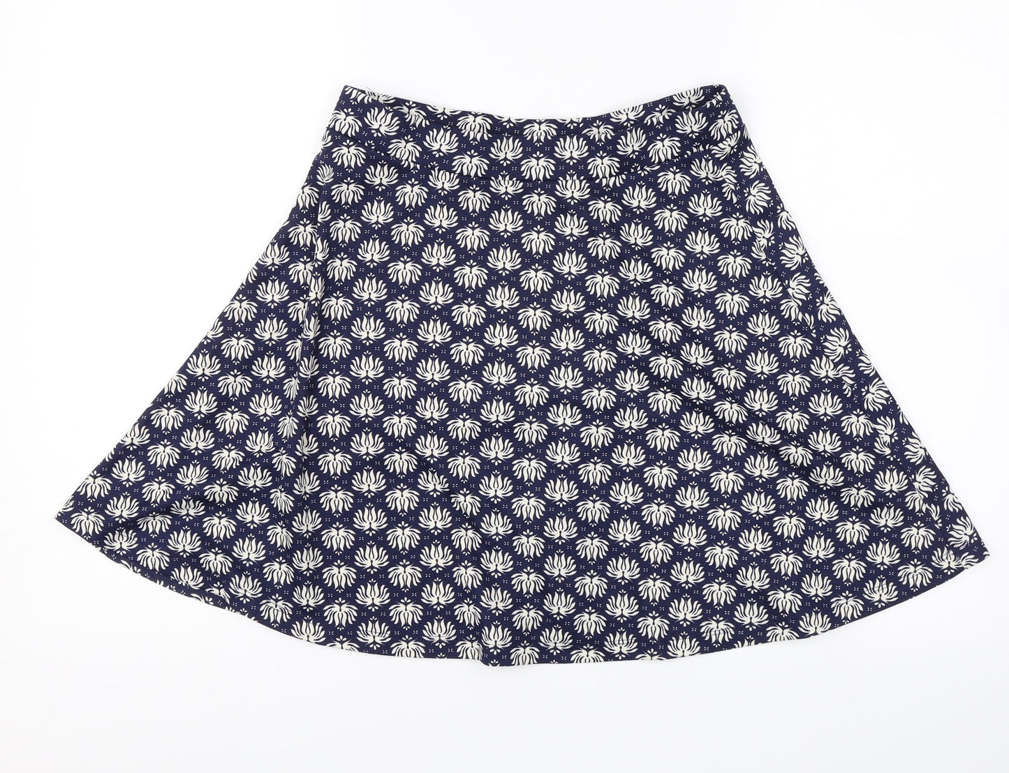 H&M Womens Blue Floral  Swing Skirt Size S