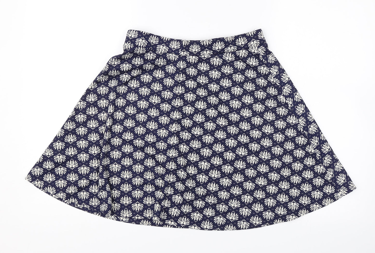 H&M Womens Blue Floral  Swing Skirt Size S