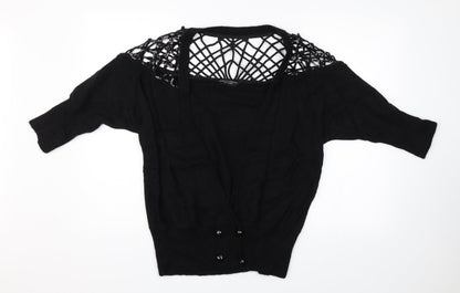 Dorothy Perkins Womens Black   Cardigan Jumper Size 10