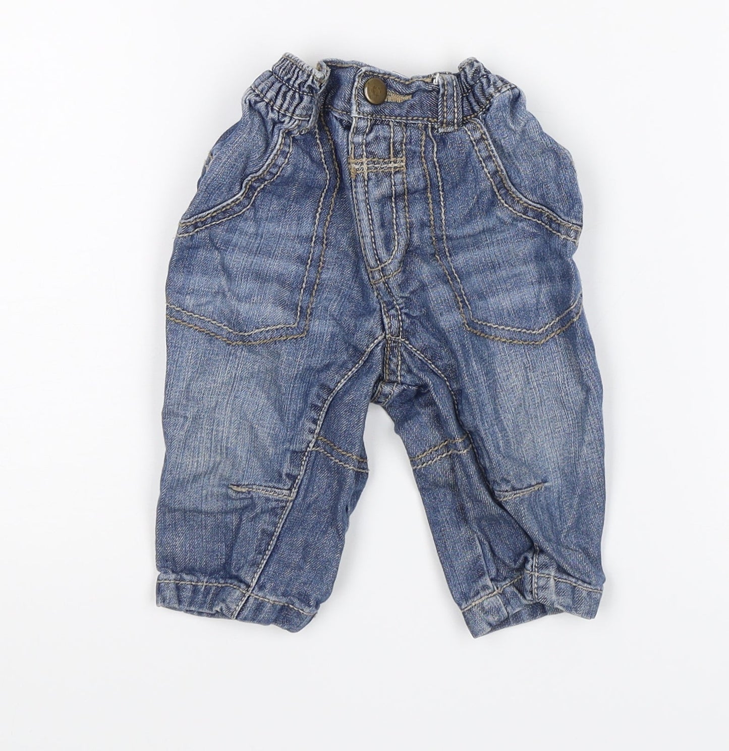 George Baby Blue   Jogger Trousers Size 6-9 Months