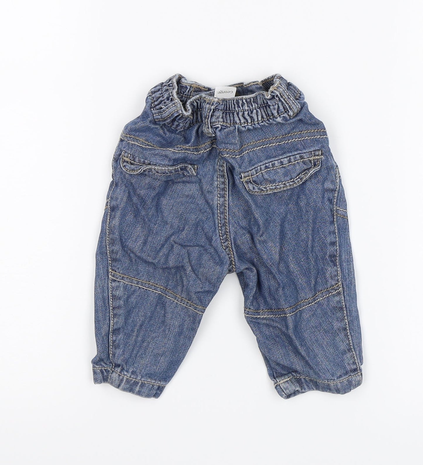 George Baby Blue   Jogger Trousers Size 6-9 Months