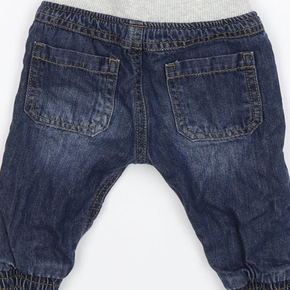 M&S Baby Blue   Jogger Trousers Size 3-6 Months