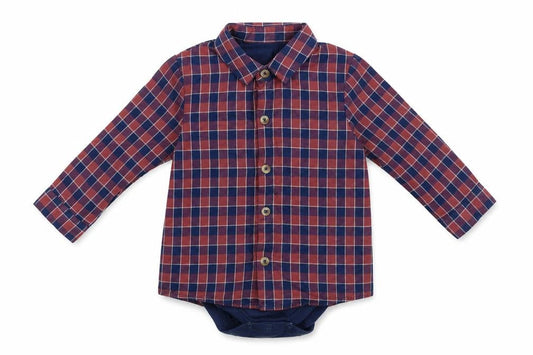 Marks & Spencer Baby Blue Plaid  Romper One-Piece Size 6-9 Months