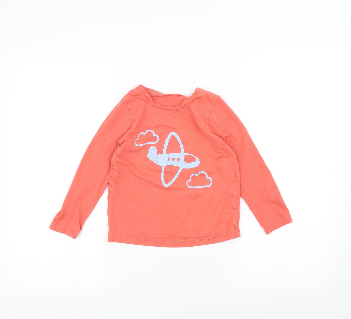 George Girls Orange   Basic T-Shirt Size 5-6 Years