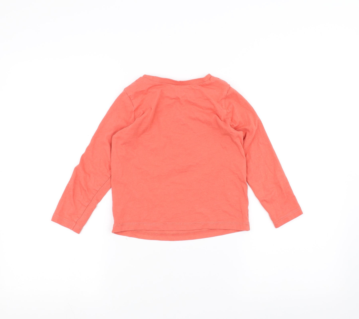George Girls Orange   Basic T-Shirt Size 5-6 Years