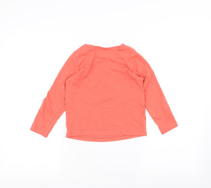 George Girls Orange   Basic T-Shirt Size 5-6 Years