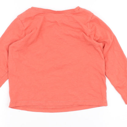 George Girls Orange   Basic T-Shirt Size 5-6 Years