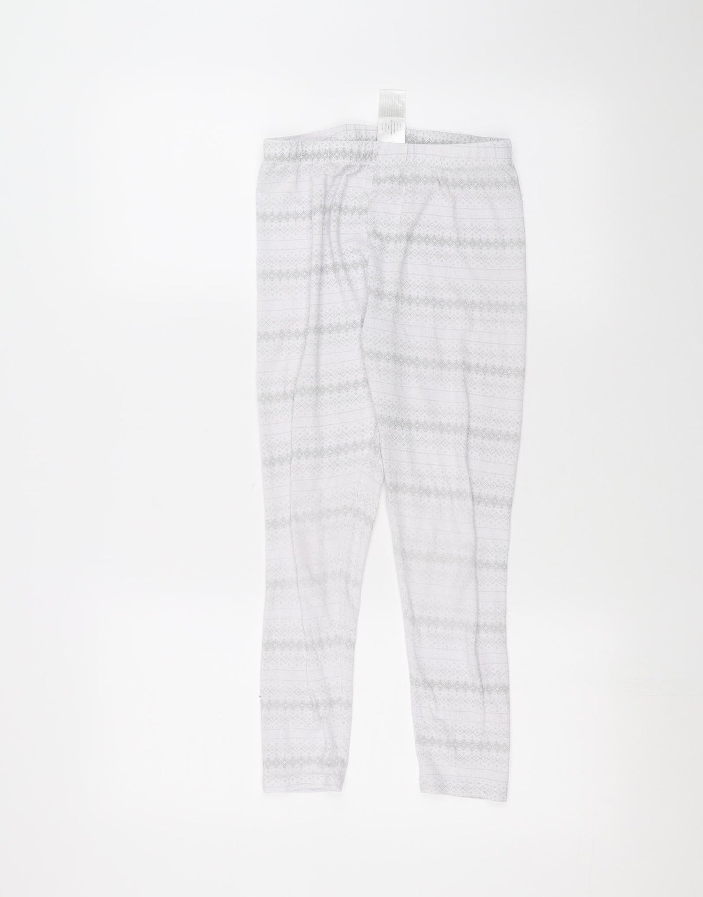 Preworn Girls White   Sweatpants Trousers Size M