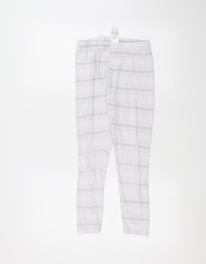 Preworn Girls White   Sweatpants Trousers Size M