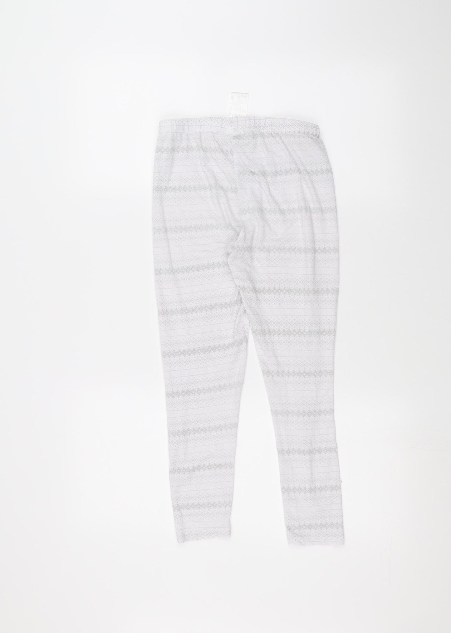 Preworn Girls White   Sweatpants Trousers Size M