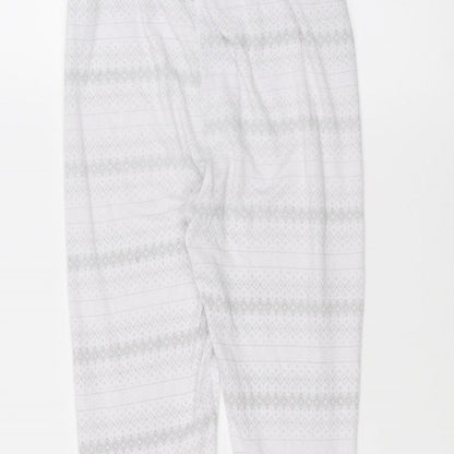 Preworn Girls White   Sweatpants Trousers Size M