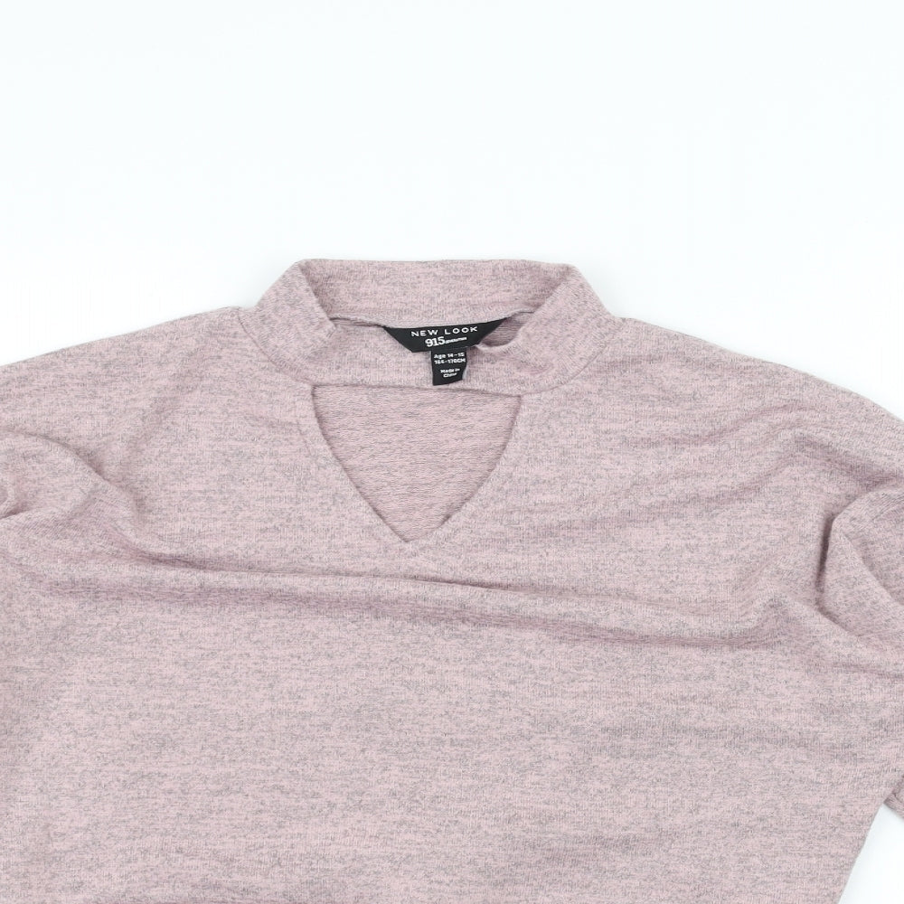 New Look Girls Pink   Pullover Jumper Size 14-15 Years