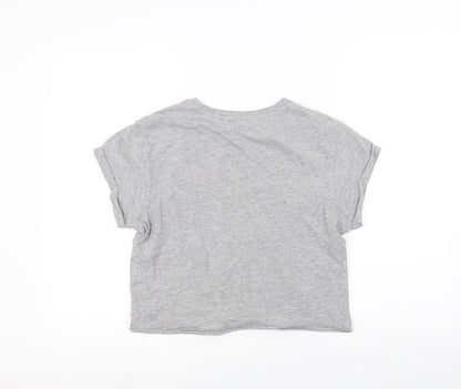 New Look Girls Grey   Basic T-Shirt Size 14-15 Years