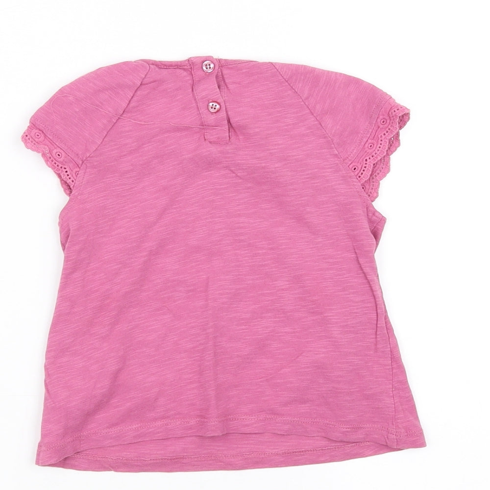 F&F Girls Pink   Basic T-Shirt Size 2-3 Years