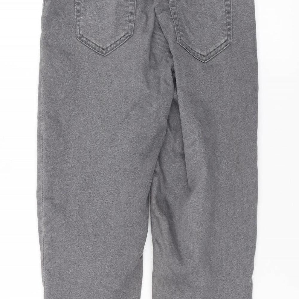 Miss Selfridge Womens Grey   Straight Jeans Size 8 L26 in