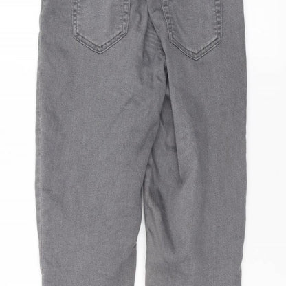 Miss Selfridge Womens Grey   Straight Jeans Size 8 L26 in