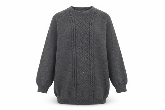 SheIn Womens Grey  Knit Pullover Jumper Size S